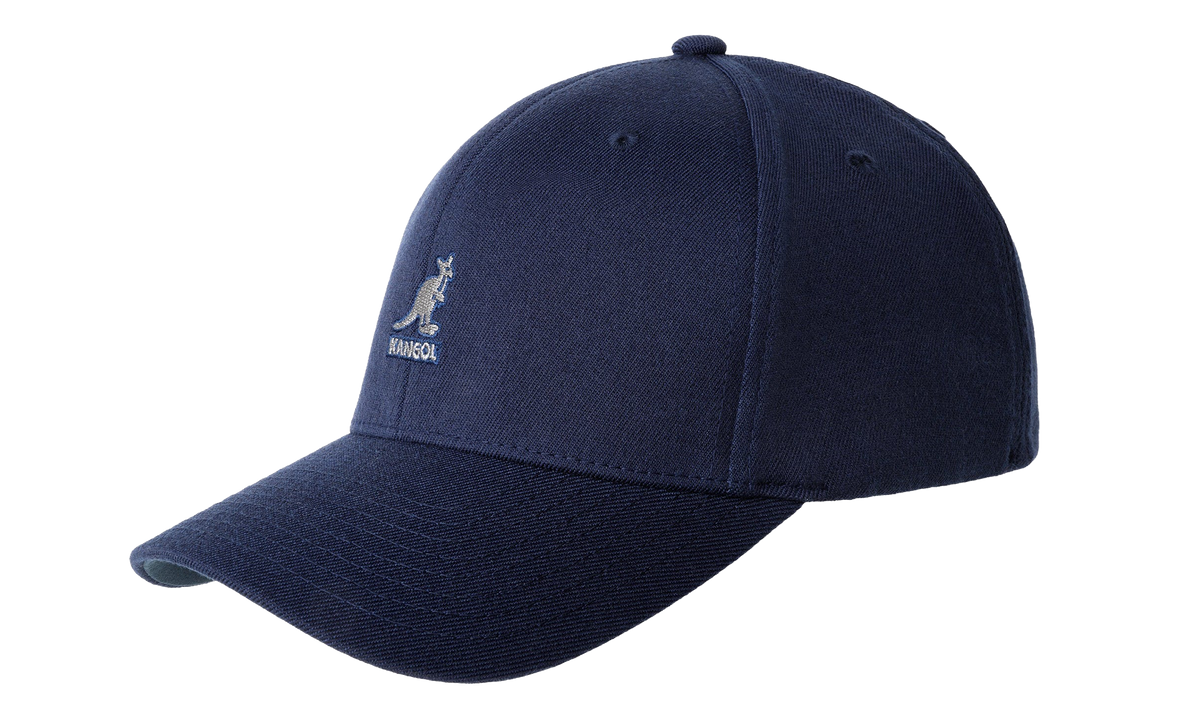 Wool Flexfit Baseball Cap Dark Blue 8650BC DB404