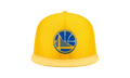 59FIFTY Golden State Warriors Logo Popped Fitted Hat Yellow / GSW Logo - Under Brim NE630