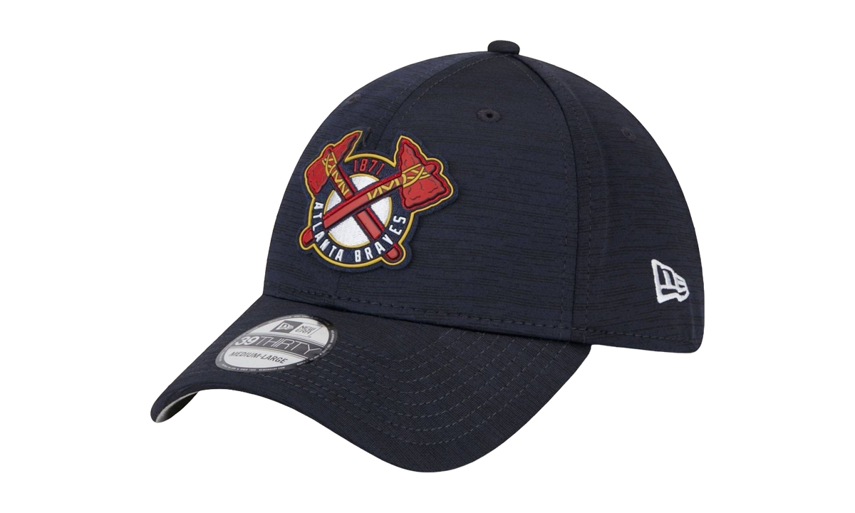 39THIRTY Atlanta Braves Clubhouse Flex Fit Hat Black / Grey - Under Brim NE851