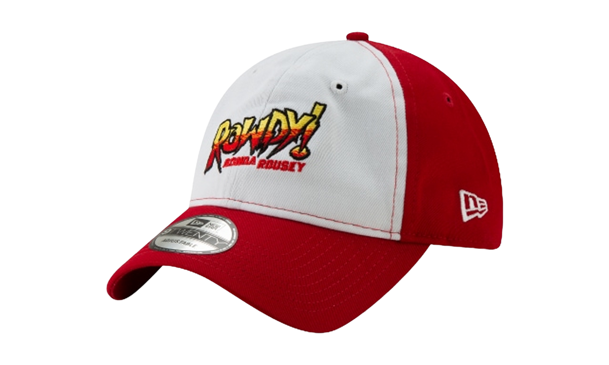 9TWENTY Ronda Rousey Adjustable Hat Gray and Red / Red - Brim NE1006