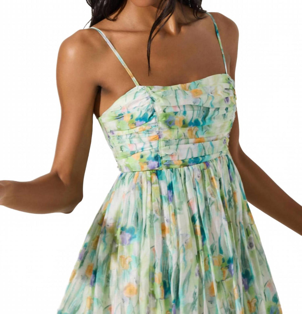 LADIESSTREETX Verdant Bubble-Hem Mini Dress