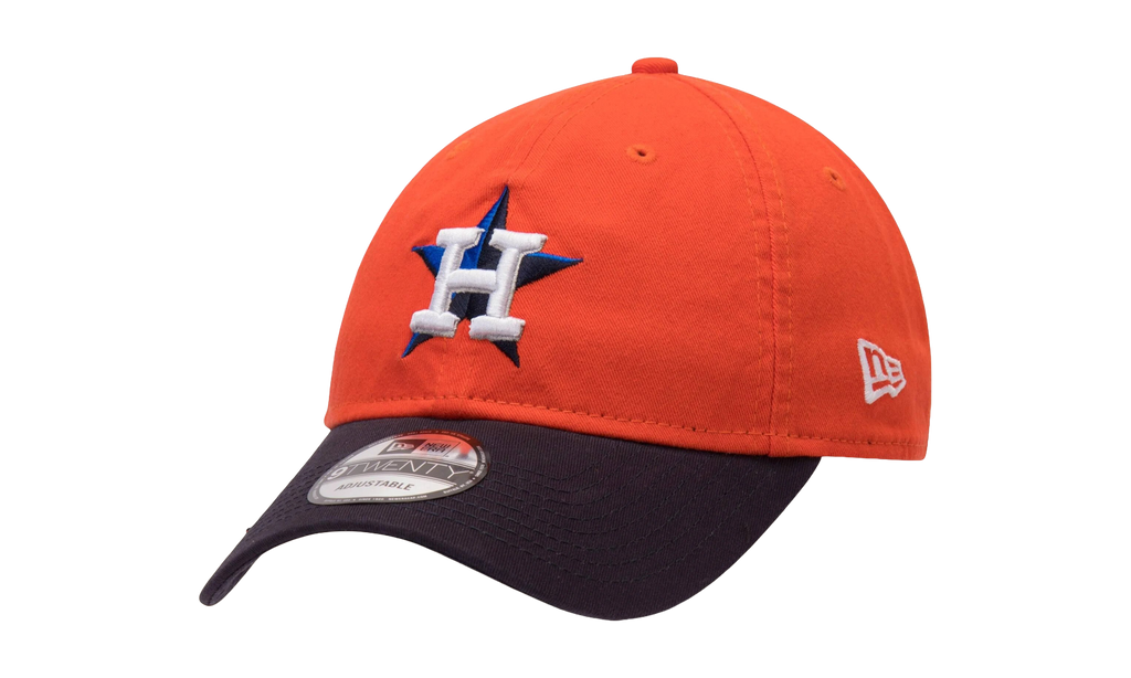 9TWENTY Houston Astros Core Classic Alt Strapback Hat Burnt Orange / Black - Brim NE661