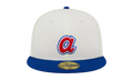 59FIFTY Atlanta Braves 2000 All Star Game Retro E1 Fitted Hat Cream / Royal Blue NE874