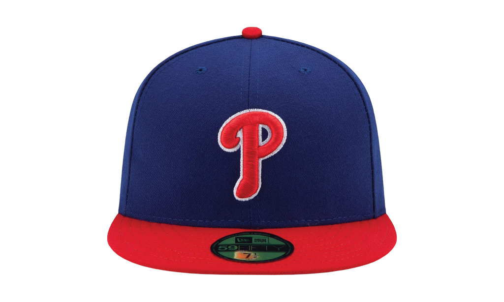59FIFTY Philadelphia Phillies On-Field Authentic Collection Fitted Hat Blue / Red - Brim / Black - Under Brim NE968