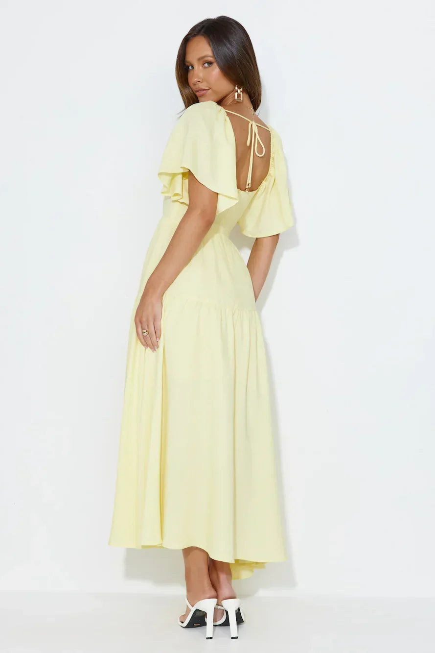 LADIESSTREETX Buttercup Cloud-Sleeve Maxi Dress