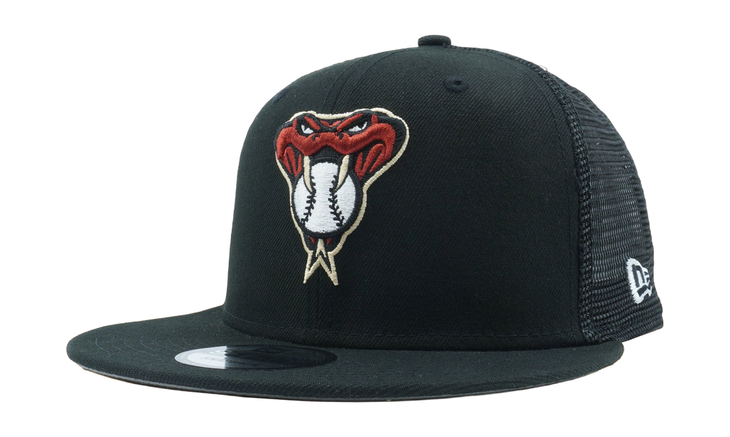 9FIFTY Arizona Diamondbacks Classic Trucker Snapback Hat Graphite and Dark Grey / Graphite - Under Brim NE780