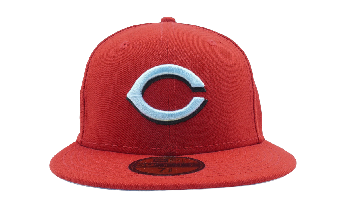 59FIFTY Cincinnati Reds 1990 World Series Cloud Under Fitted Hat Scarlet / Sky Blue Cloud - Under Brim NE810