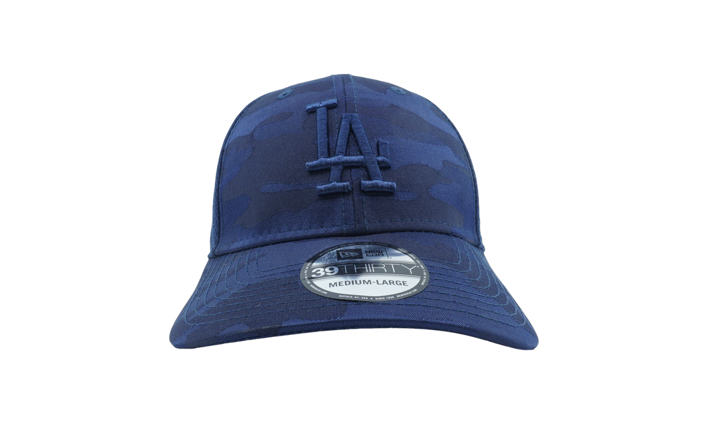 39THIRTY Los Angeles Dodgers Tonal Camo Stretch Fit Hat Blue Camo NE759