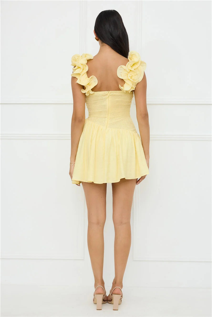 Copenhagen Charm Mini Dress Yellow