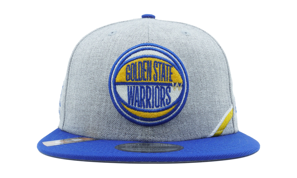 9FIFTY Golden State Warriors 2019 Draft Snapback Hat Heather Gray / Blue - Brim NE753