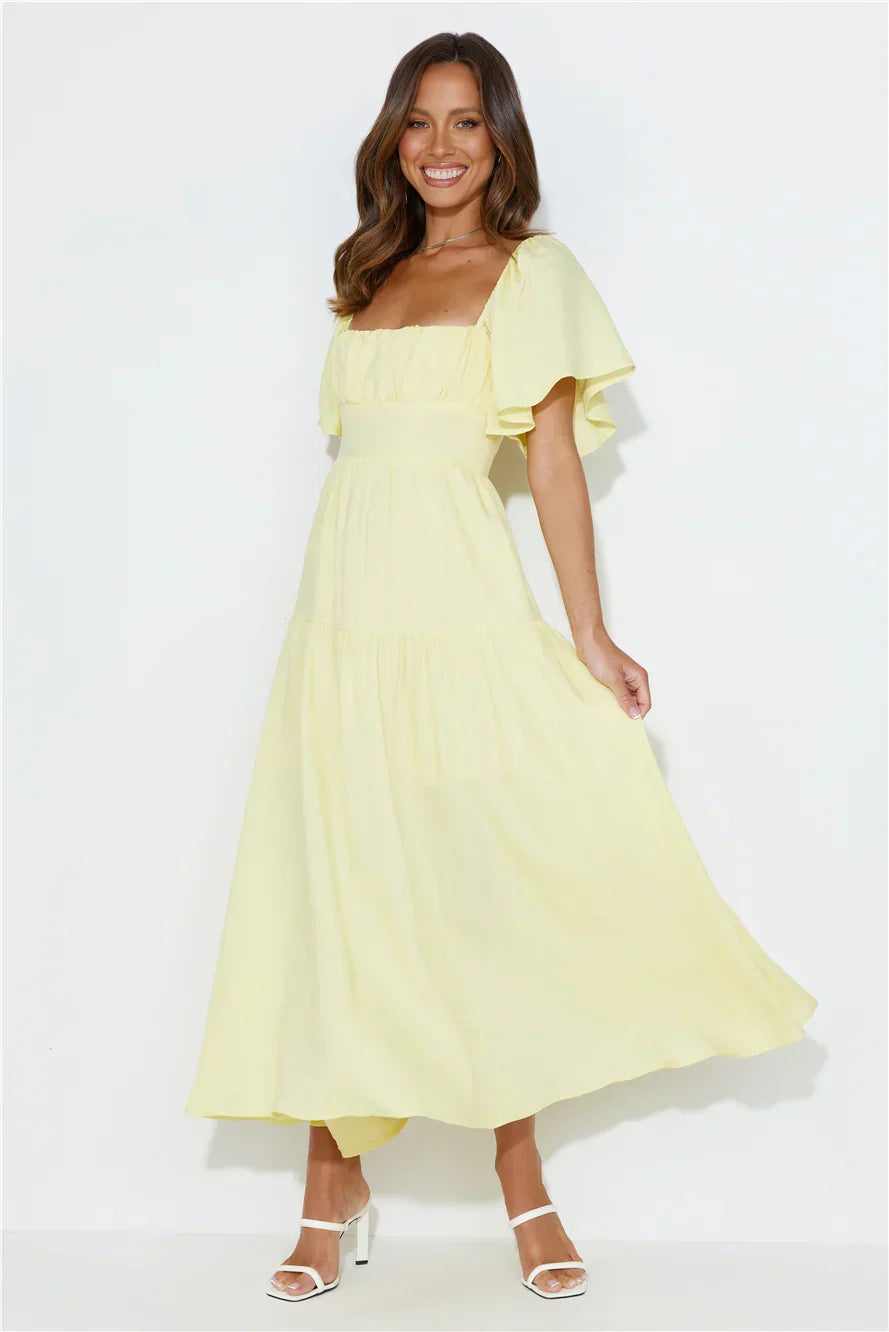 LADIESSTREETX Buttercup Cloud-Sleeve Maxi Dress