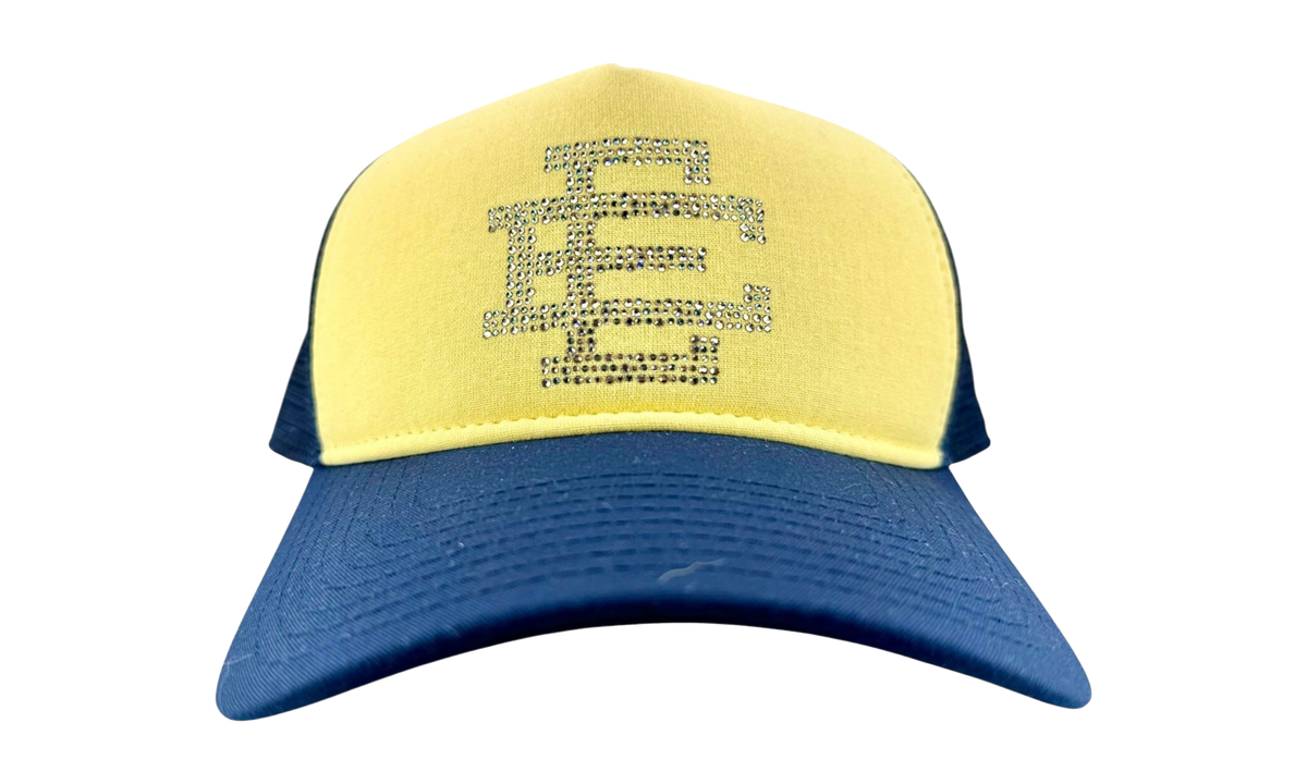 EE Basic Hat Crystal Logo - Navy Blue / Yellow EE853