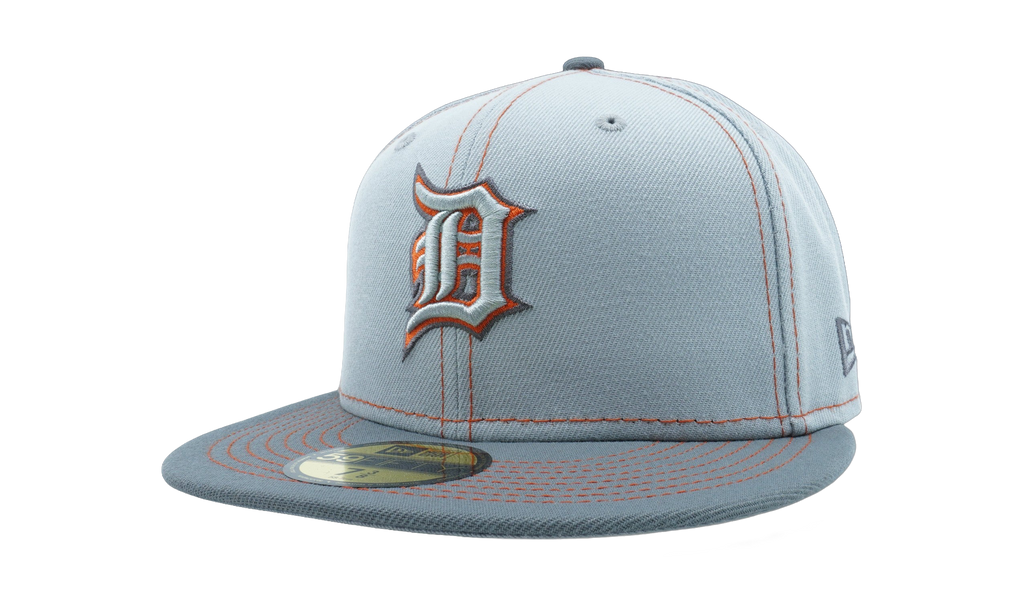 59FIFTY Detroit Tigers Gray Pop Fitted Hat Gray / Orange - Stitch NE880