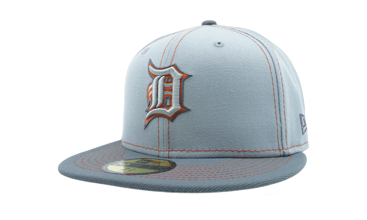 59FIFTY Detroit Tigers Gray Pop Fitted Hat Gray / Orange - Stitch NE880