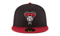 59FIFTY Arizona Diamondbacks On-Field Authentic Fitted Hat Black / Red - Brim NE959