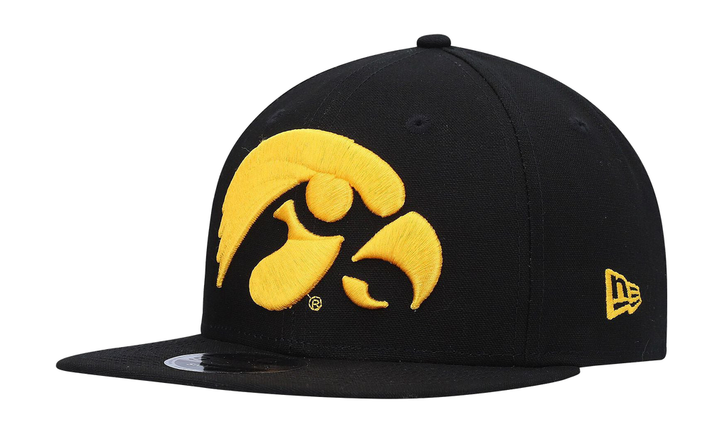 9FIFTY Iowa Hawkeyes Snapback Hat Black / Yellow - Logo NE1022