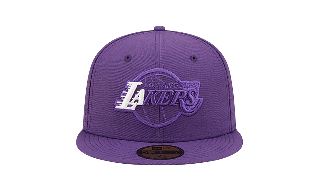 59FIFTY Los Angeles Lakers Team Color Elements Fitted Hat Purple NE1039