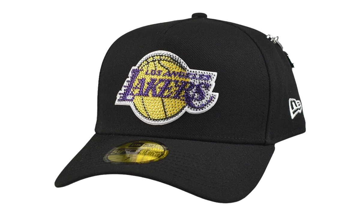 59FORTY NBA26 Draft Los Angeles Lakers Rhinestones Fitted Hat Black 60861381