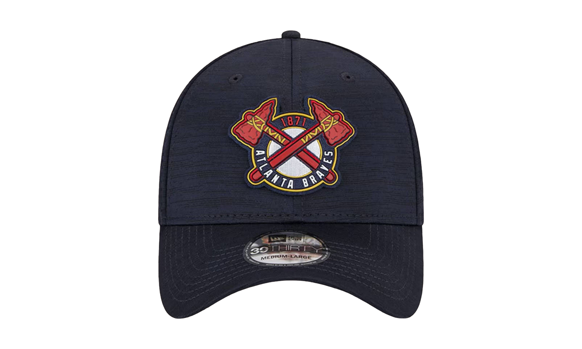 39THIRTY Atlanta Braves Clubhouse Flex Fit Hat Black / Grey - Under Brim NE851