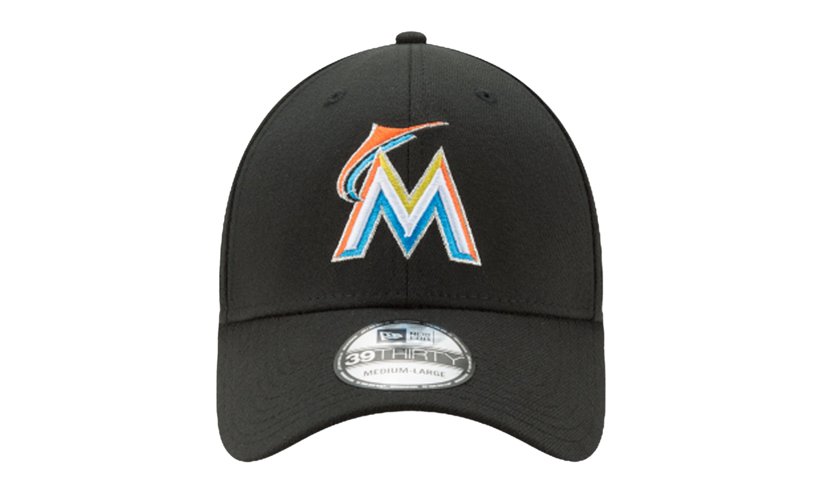 39THIRTY Miami Marlins Flex Fit Hat Black NE583