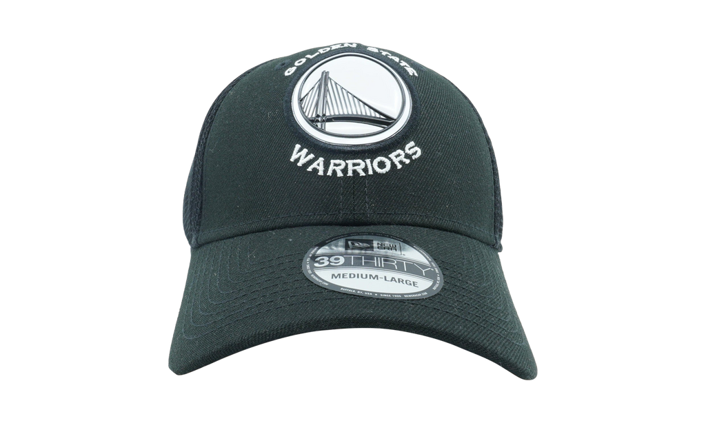 39THIRTY Golden State Warriors Fan Mesh Fitted Hat Charcoal Heather NE684