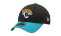 39THIRTY Jacksonville Jaguars Stretch Fit Hat Black / Teal - Visor NE699