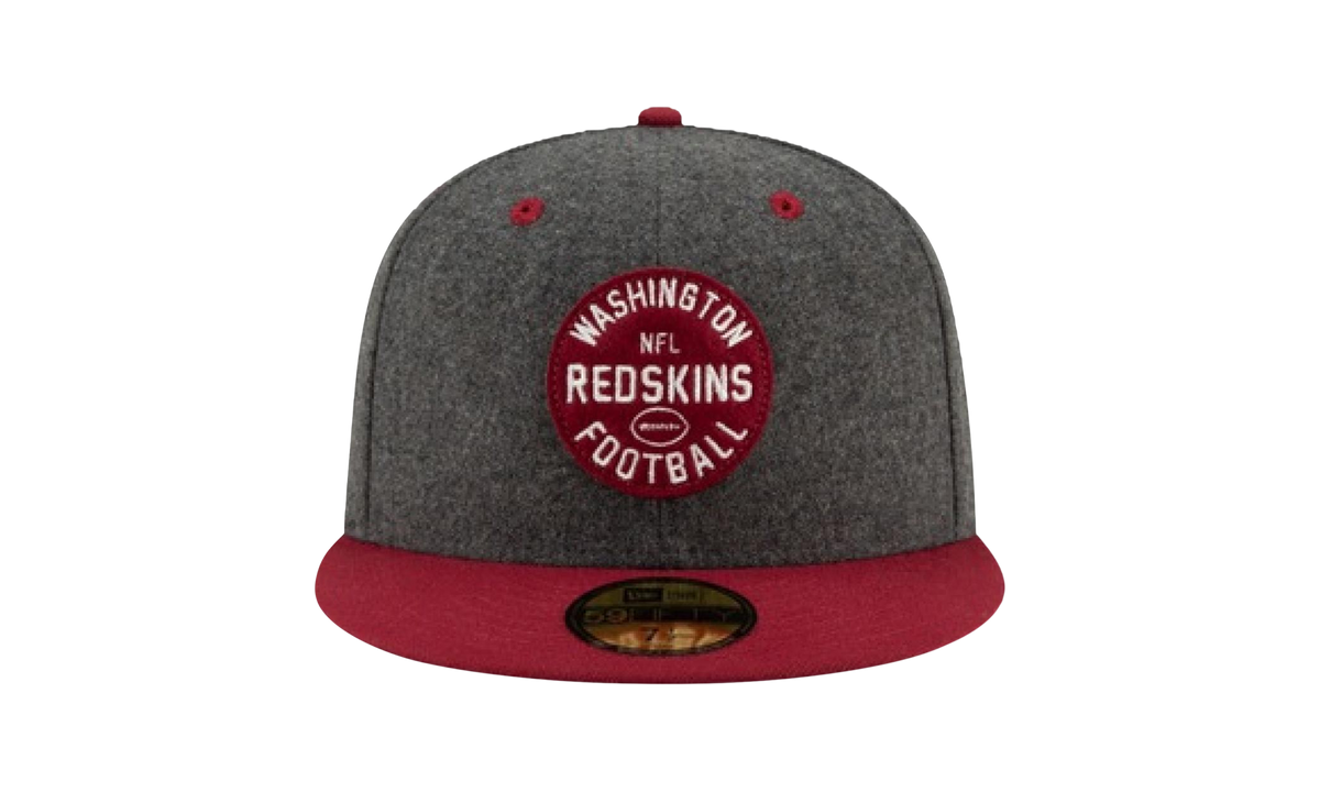 59FIFTY Washington Redskins 1932 Sideline On-Field Fitted Hat Charcoal Grey / Red - Brim NE730