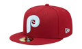 59FIFTY Philadelphia Phillies Cloud Under Fitted Hat Red / Sky Blue Cloud - Under Brim NE814