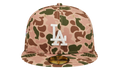 59FIFTY Los Angeles Dodgers 1988 World Series Fitted Hat Duck Camo NE1175