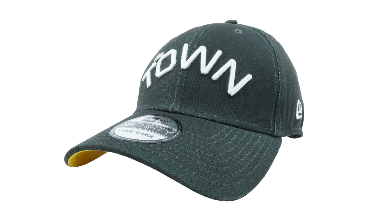 39THIRTY Golden State Warriors 'The Town' Fitted Hat Green / Yellow - Under Brim NE657