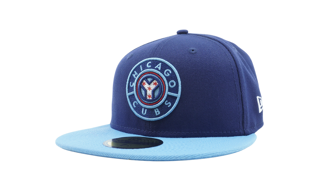 59FIFTY Chicago Cubs 'City Connect' Fitted Hat Indigo / Sky Blue - Brim NE1061