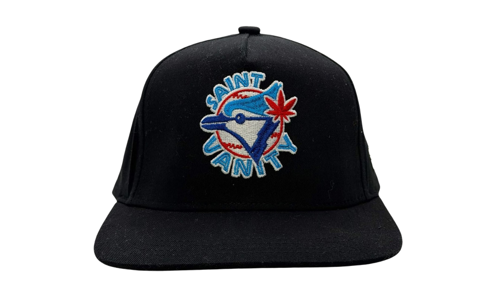 Blue Bird Snapback Hat Black SV032