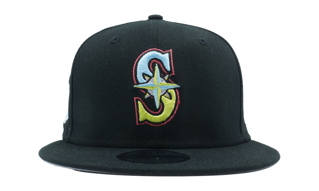 9FIFTY Seattle Mariners 2001 All Star Game Pinstripes Snapback Hat Black NE1168