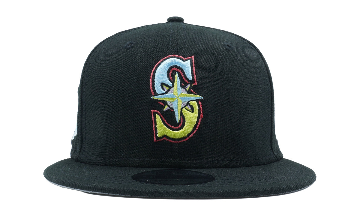 9FIFTY Seattle Mariners 2001 All Star Game Pinstripes Snapback Hat Black NE1168