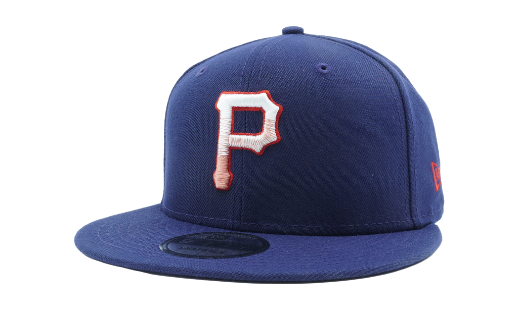 9FIFTY Pittsburgh Pirates Patriot Fade Snapback Hat Navy NE760