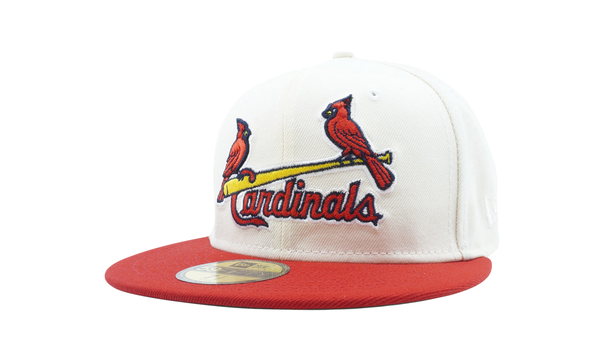 59FIFTY St. Louis Cardinals 125th Anniversary Fitted Hat Cream / Red - Brim NE1062