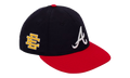 59FIFTY MLB NY19 ATLANTA BRAVES FITTED HAT ERIC EMANUEL - Navy/ Red EE418