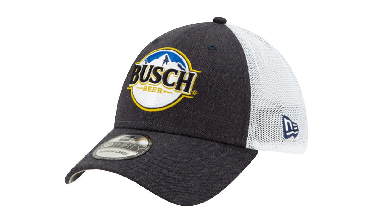 39THIRTY Busch Beer NASCAR Kevin Harvick Flex Fit Hat Black and White NE741