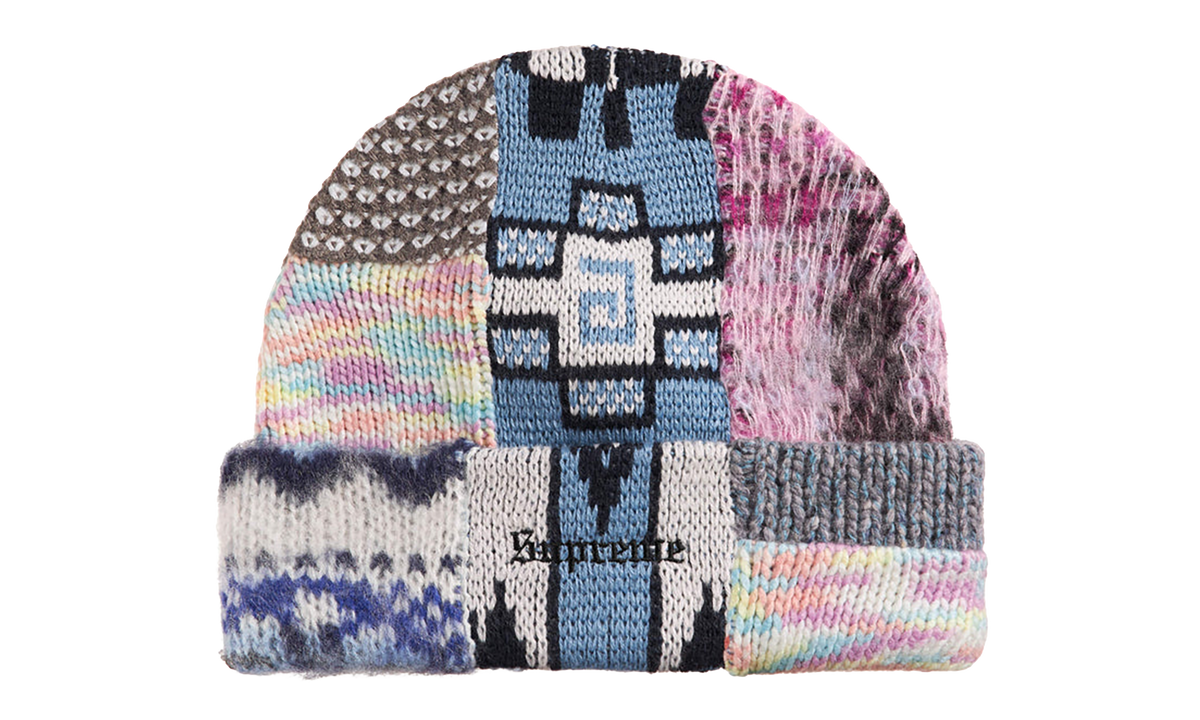 Patchwork Beanie SS26 - Light Blue SU27645