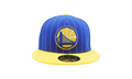59FIFTY Golden State Warriors Pinstripe Fitted Hat Blue / Yellow / Grey - Under Brim NE645