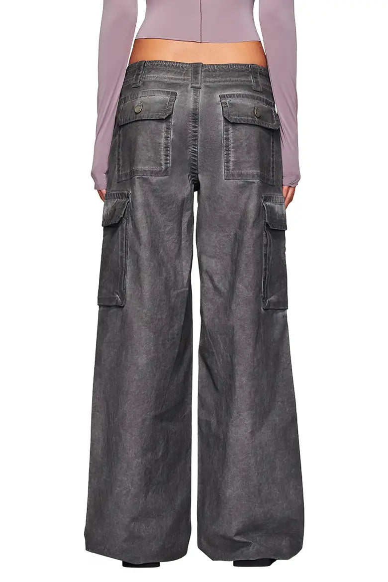 JAXXON CARGO PANT - WASHED BLACK
