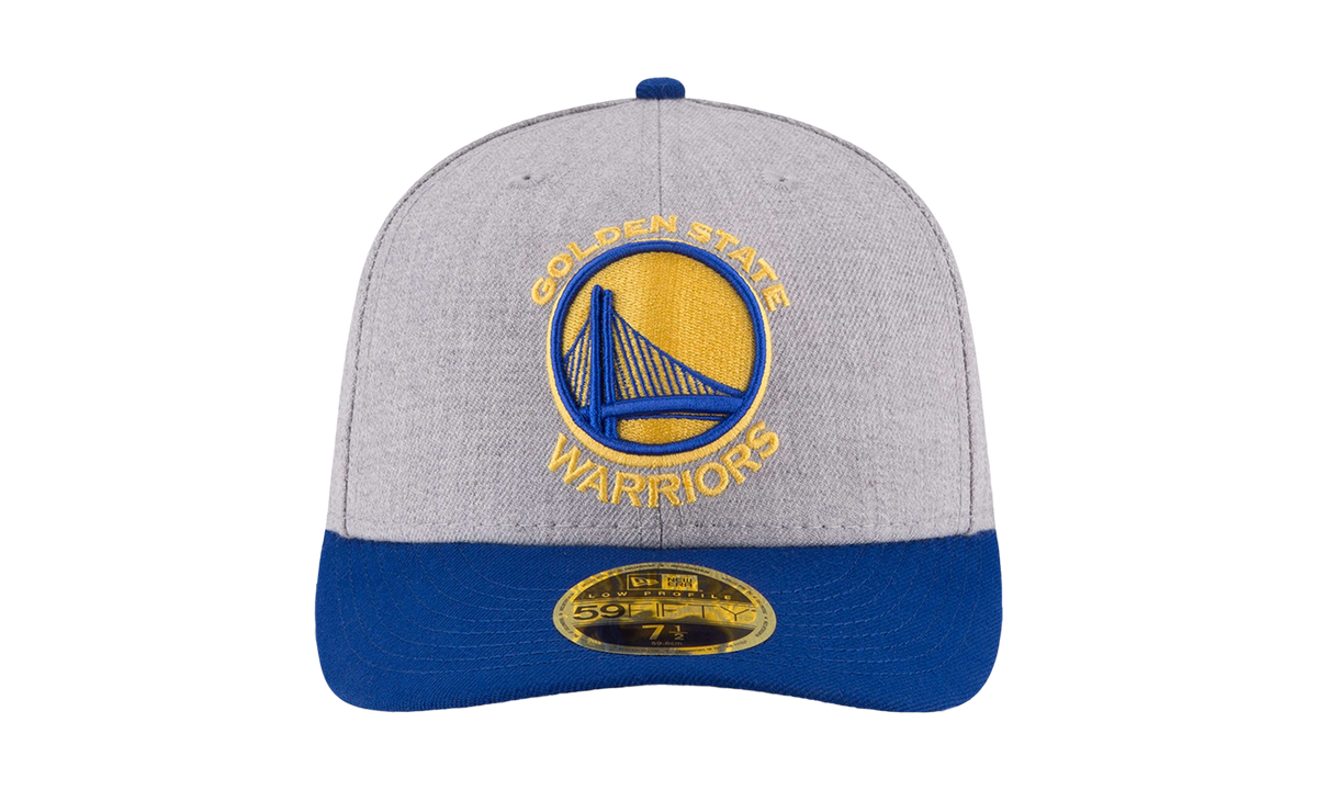 59FIFTY Golden State Warriors Low Profile Authentic Fitted Hat Heather Grey / Royal Blue NE948