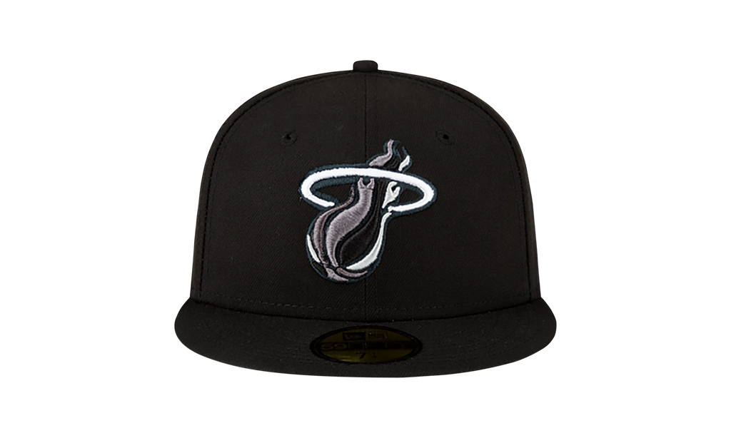 59FIFTY Miami Heat Fitted Hat Black NE1092