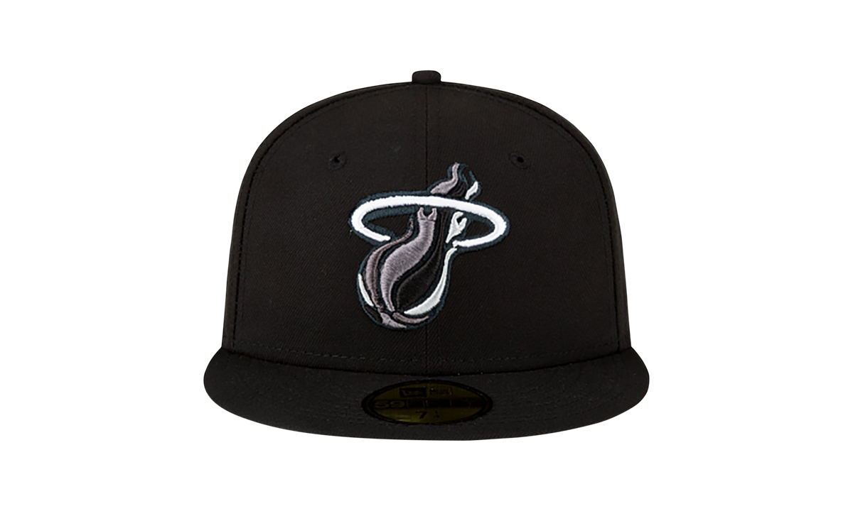 59FIFTY Miami Heat Fitted Hat Black NE1092