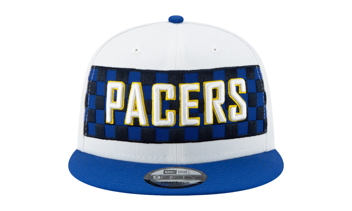 9FIFTY Indiana Pacers City Series Snapback Hat White / Blue - Brim NE565