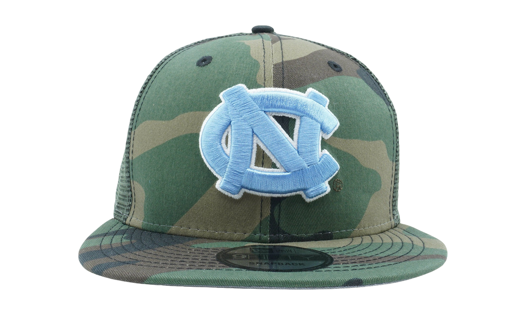 9FIFTY North Carolina Tar Heels Camo Truck D3 Snapback Hat Camo NE819