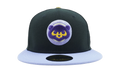 59FIFTY Chicago Cubs 1990 All Star Game Fitted Hat Charcoal / Purple / Yellow - Under Brim NE1098