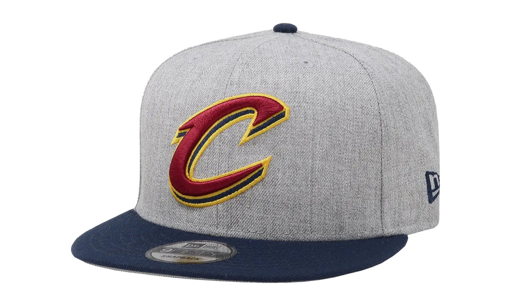 9FIFTY Cleveland Cavaliers 2Tone Snapback Hat Grey / Navy - Brim NE985