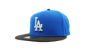 59FIFTY Los Angeles Dodgers 50th Anniversary Fitted Hat Blue / Brown / Burnt Orange - Under Brim NE1100