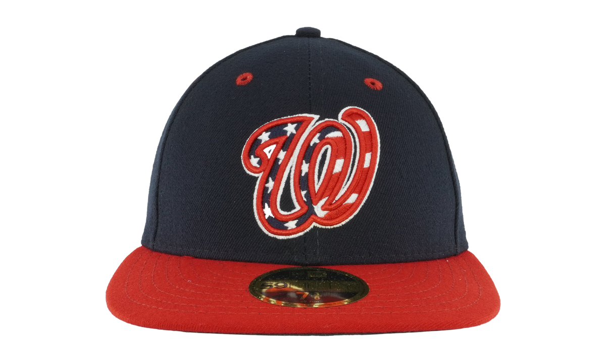 59FIFTY Washington Nationals Low Profile Authentic Fitted Hat Navy / Black - Brim NE975